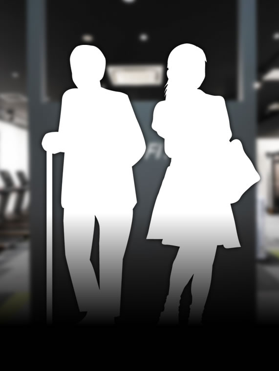 幅広い年齢層に支持されているジム